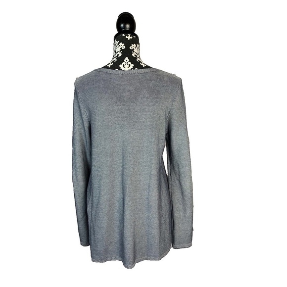 EILEEN FISHER Tencel Lyocell ALine Microstripe Top - Picture 6 of 8